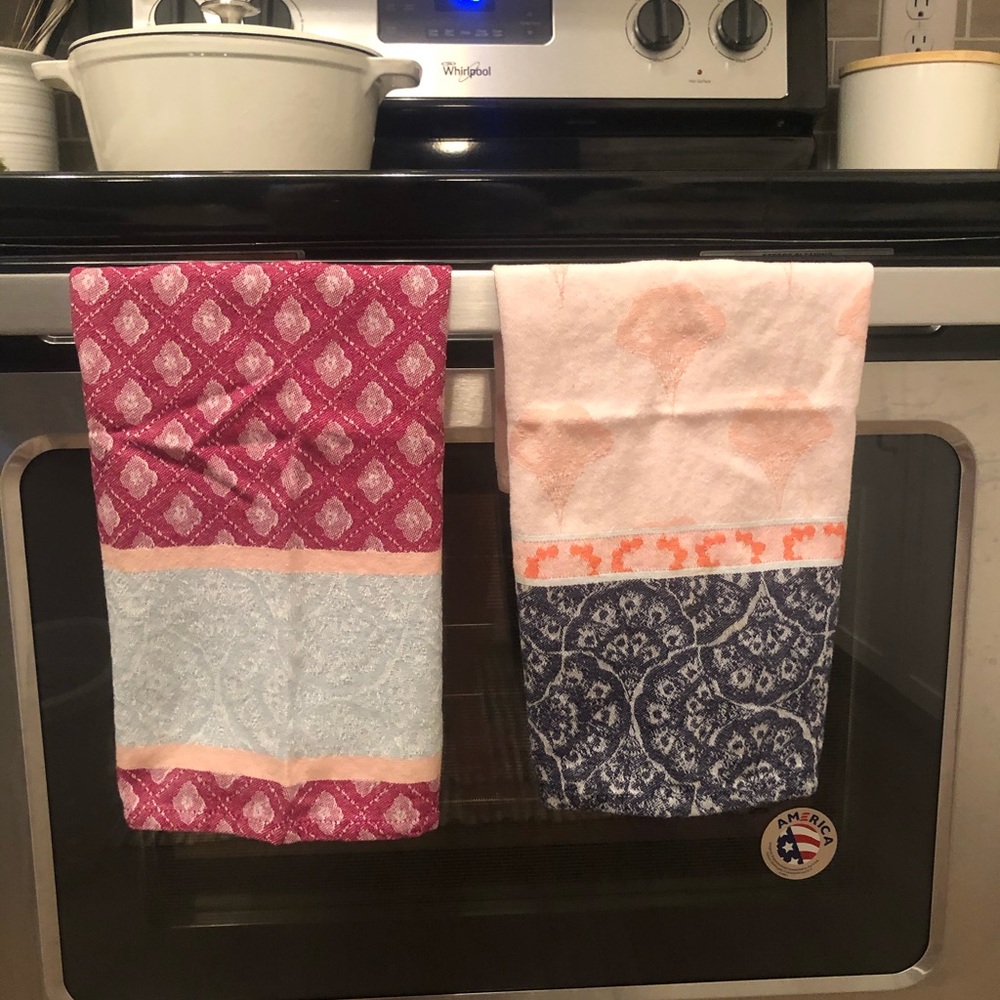 Anthropologie small dish towels/cloth napkins